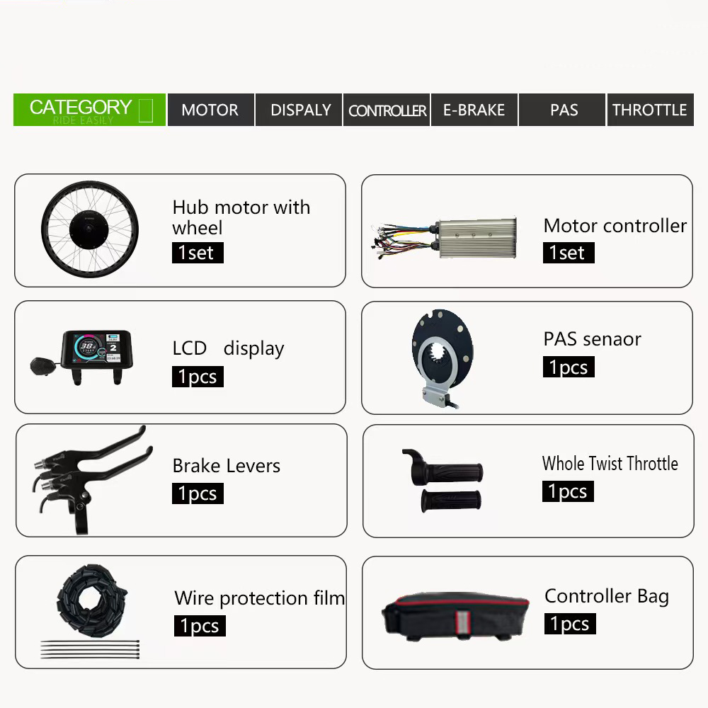 Zestaw do konwersji roweru ele – Ebike Conversion Kit 72V 3000W recenzja i cena