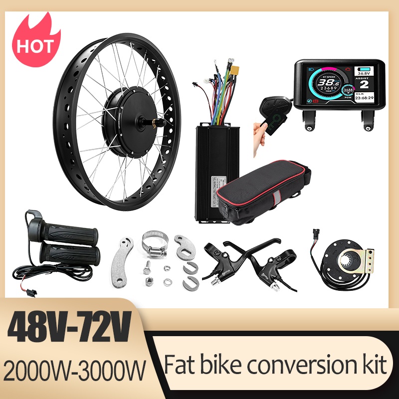 Zestaw do konwersji roweru na  – Fat Tire Ebike Conversion Kit 2000W recenzja i cena